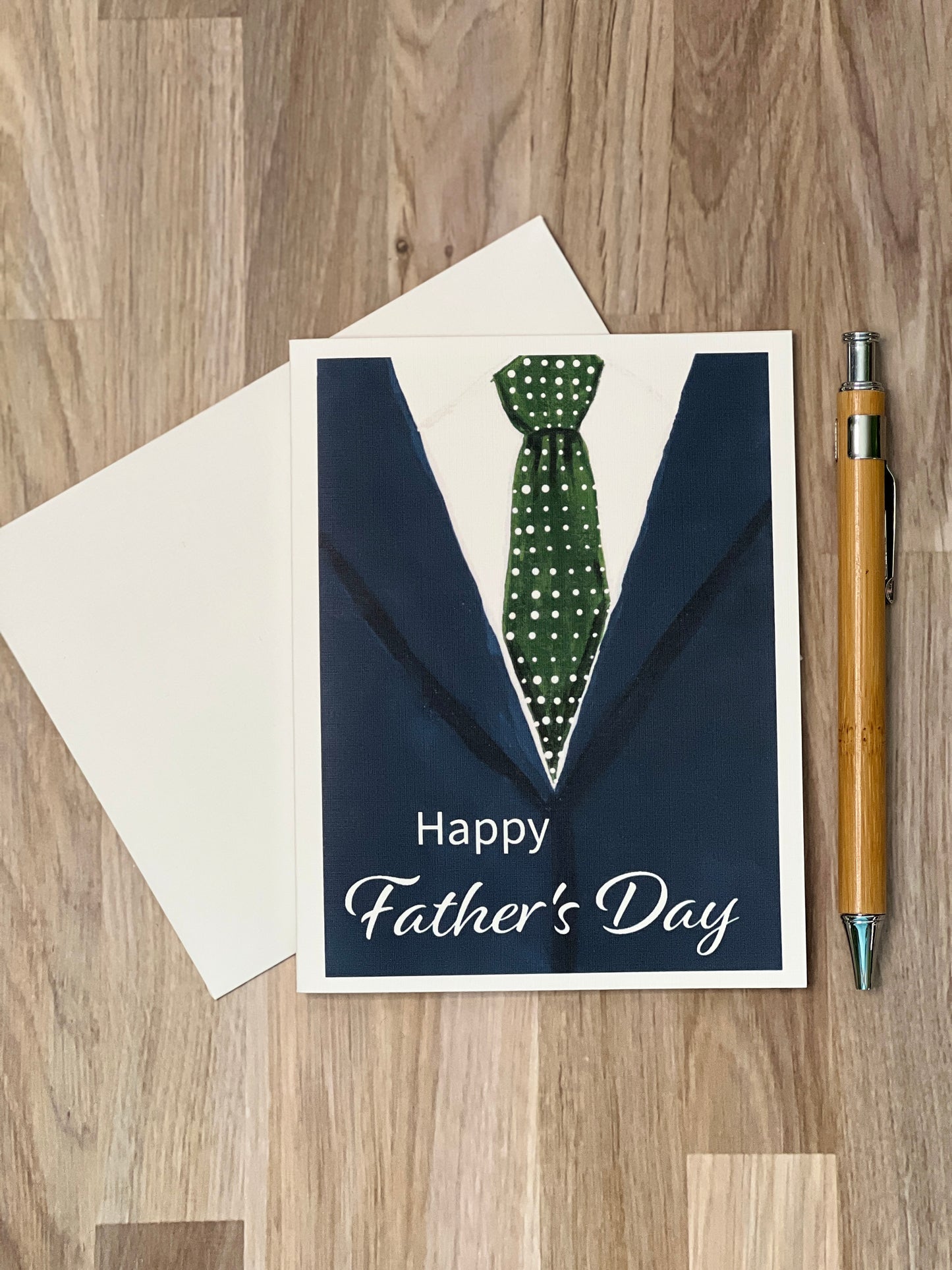 Father’s Day Card – Classic Suit and Tie Design | Handmade Greeting