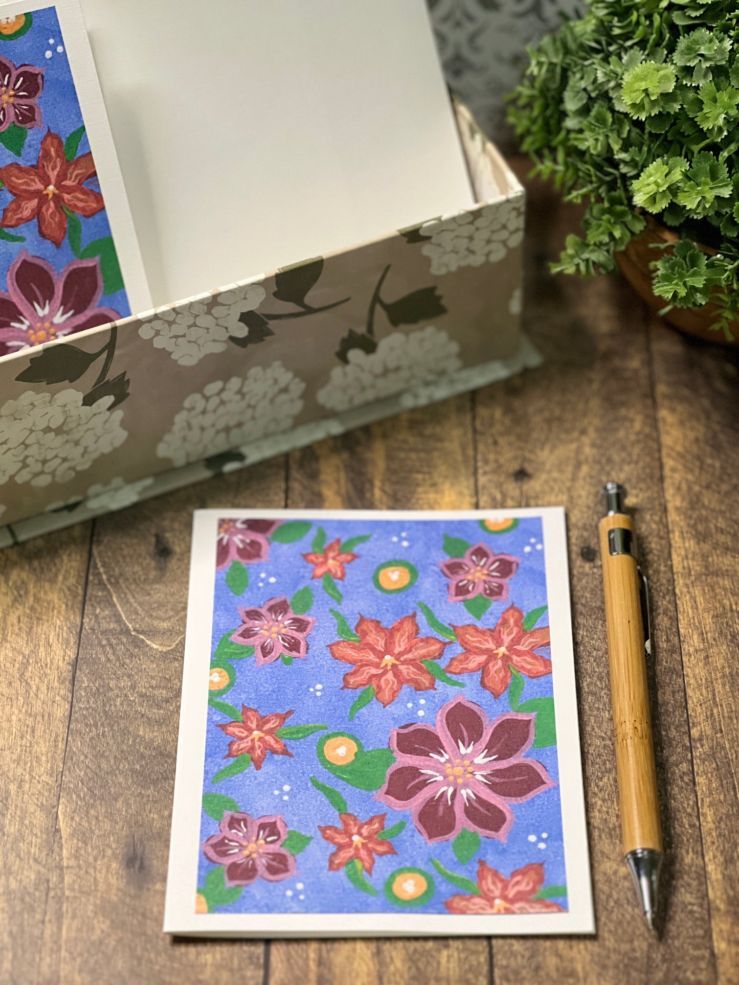 Enchanted Bloomscape Notecard