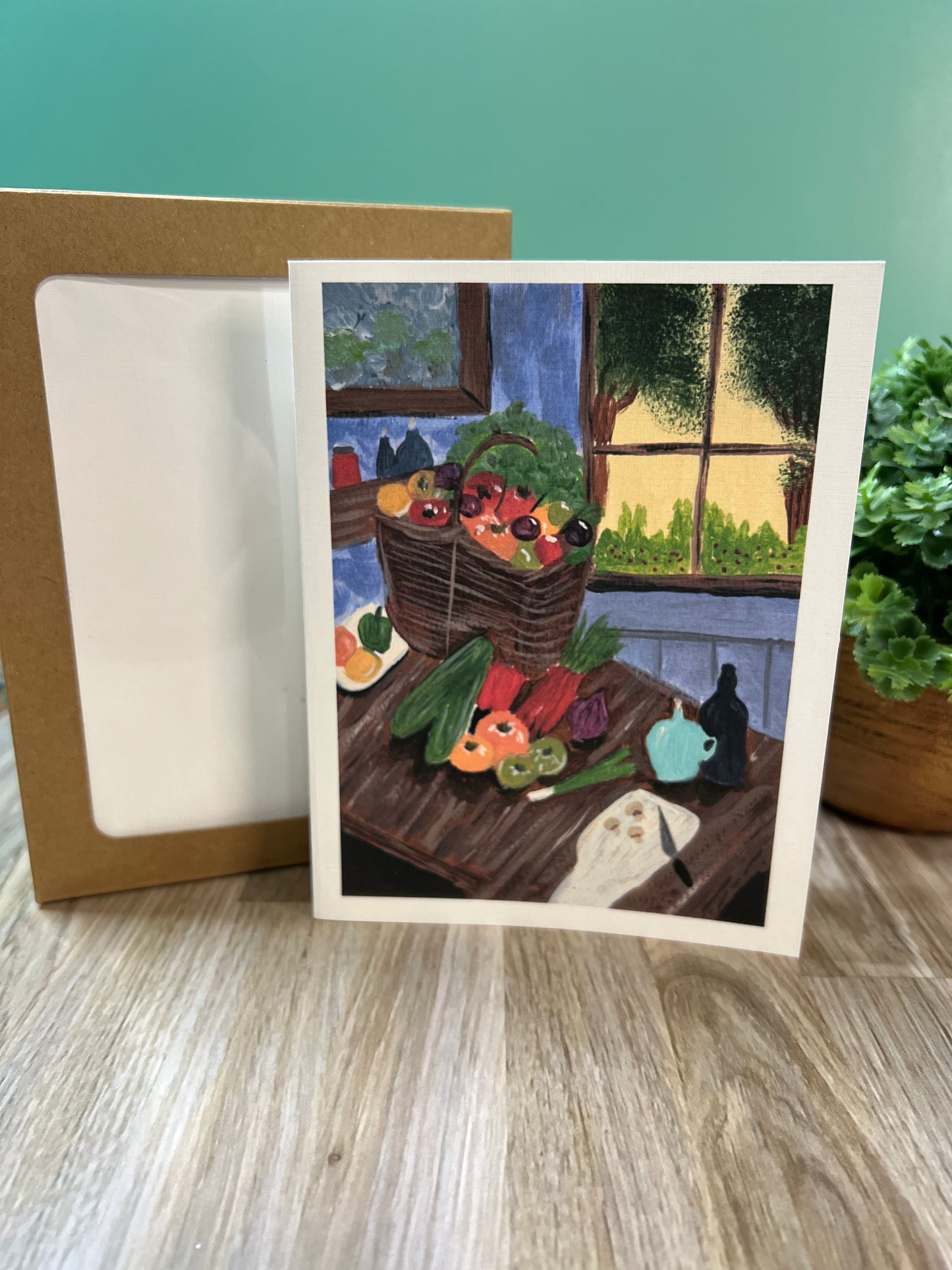 Rustic Abundance Notecard