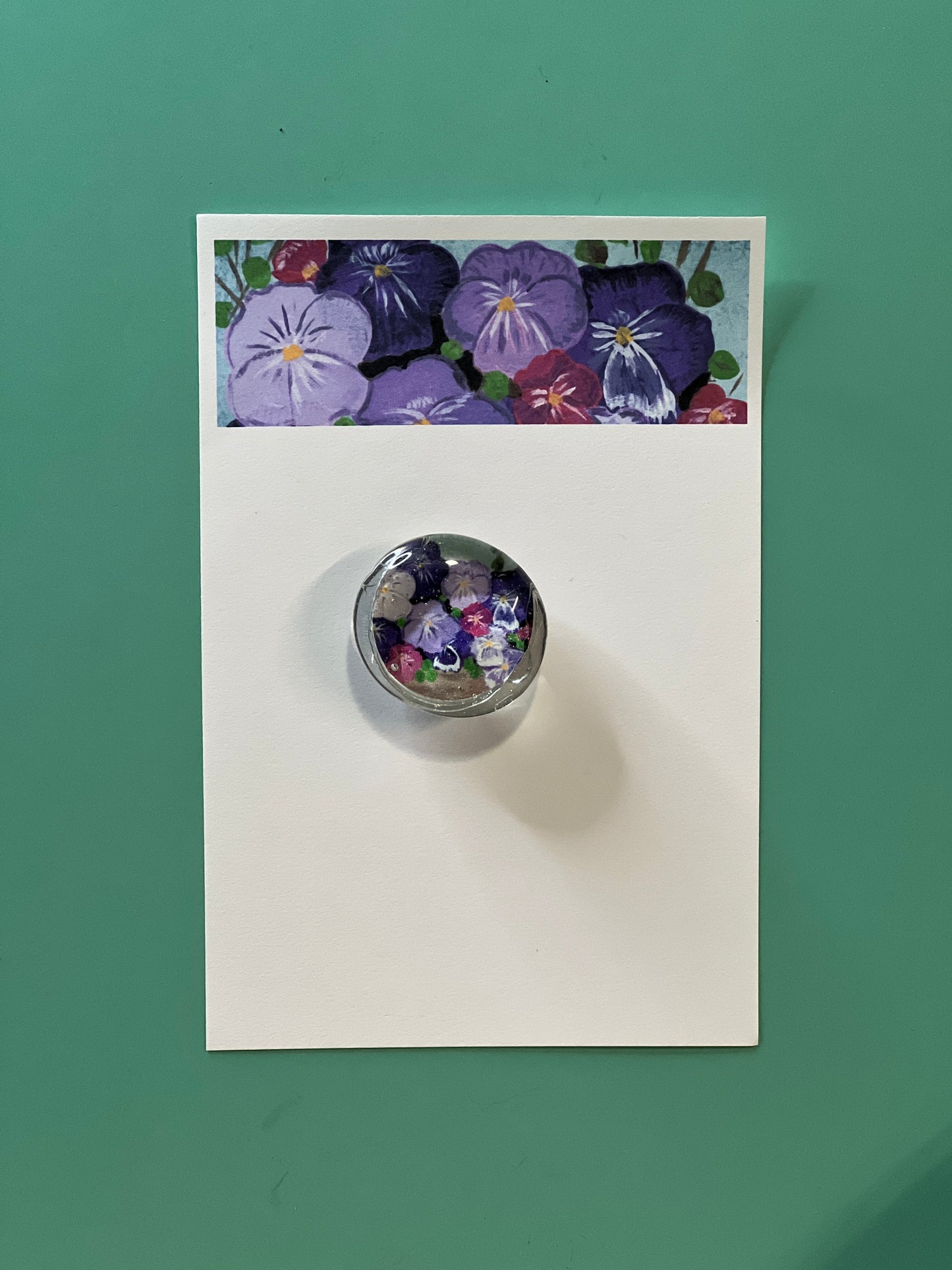 Pot of Pansies Magnet