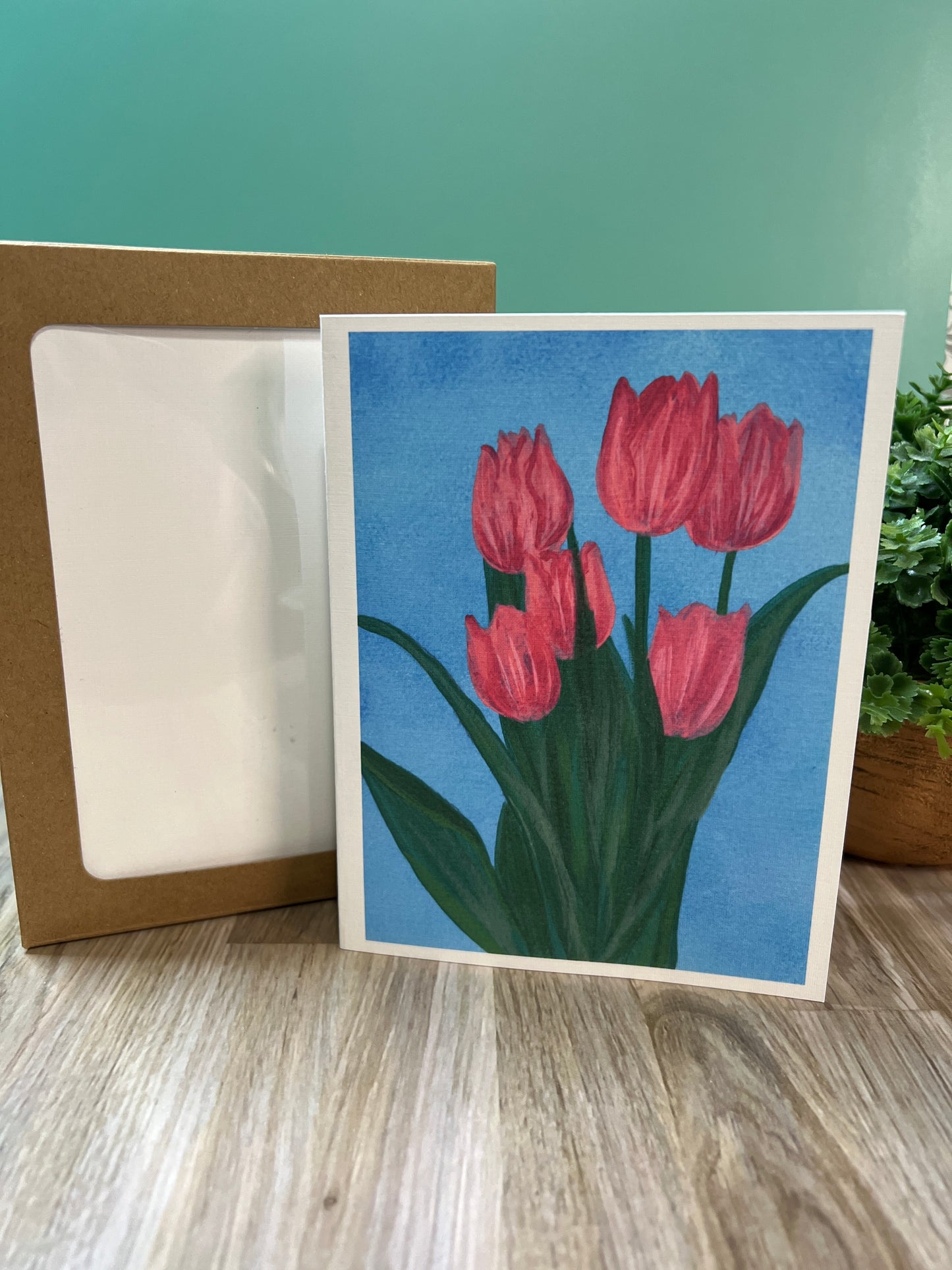 Among the Tulips Notecard