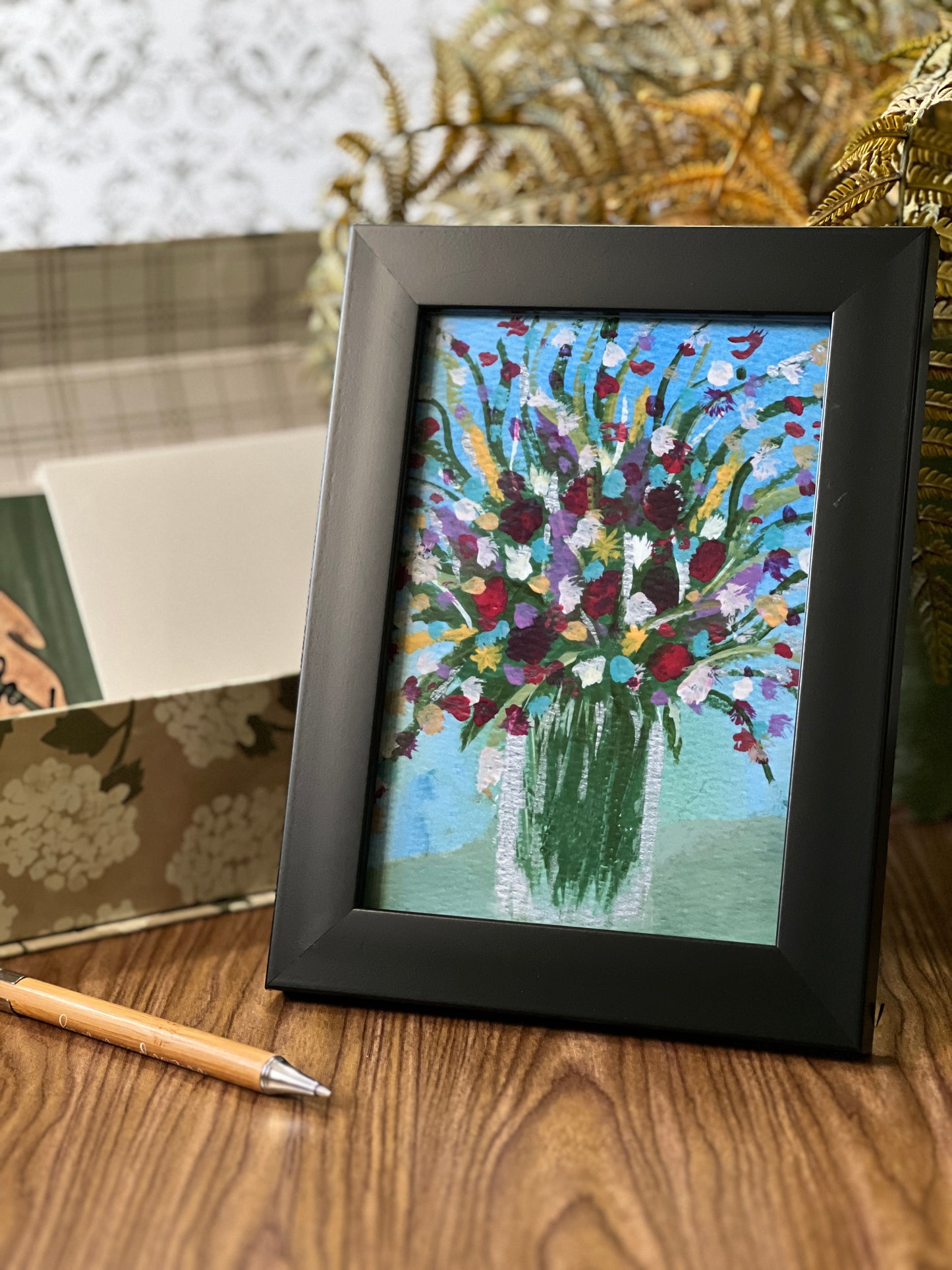 Mason Jar Bouquet Print