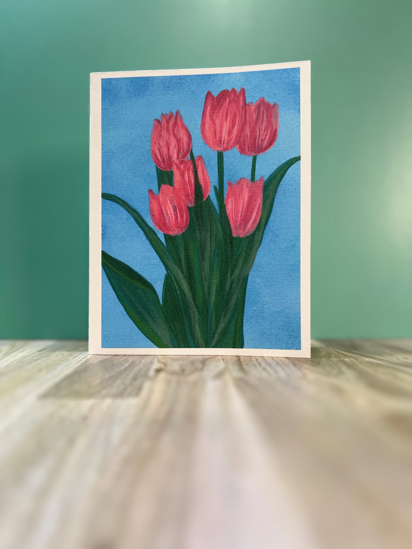 Among the Tulips Notecard