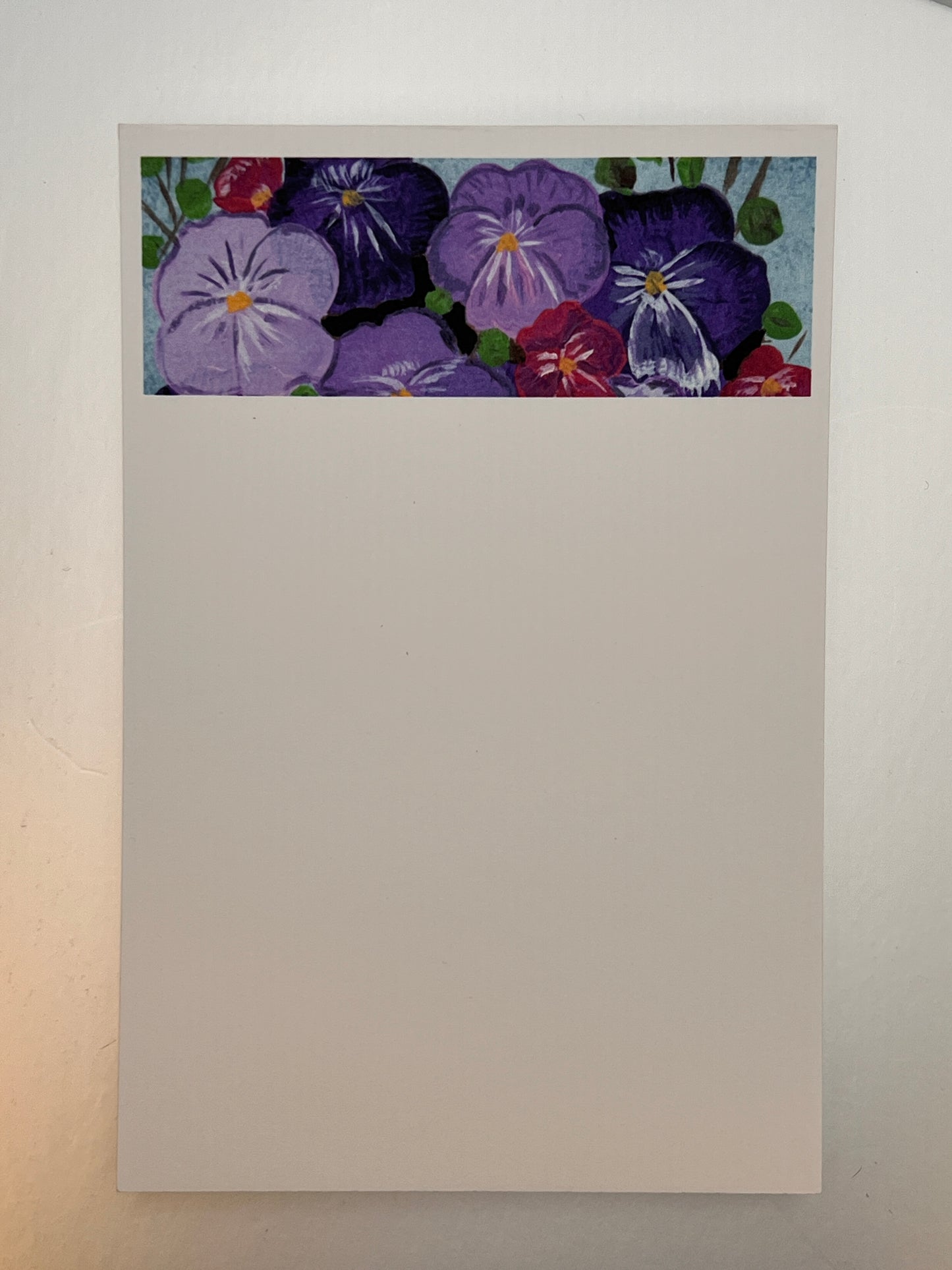 Pansy Pot Notepad