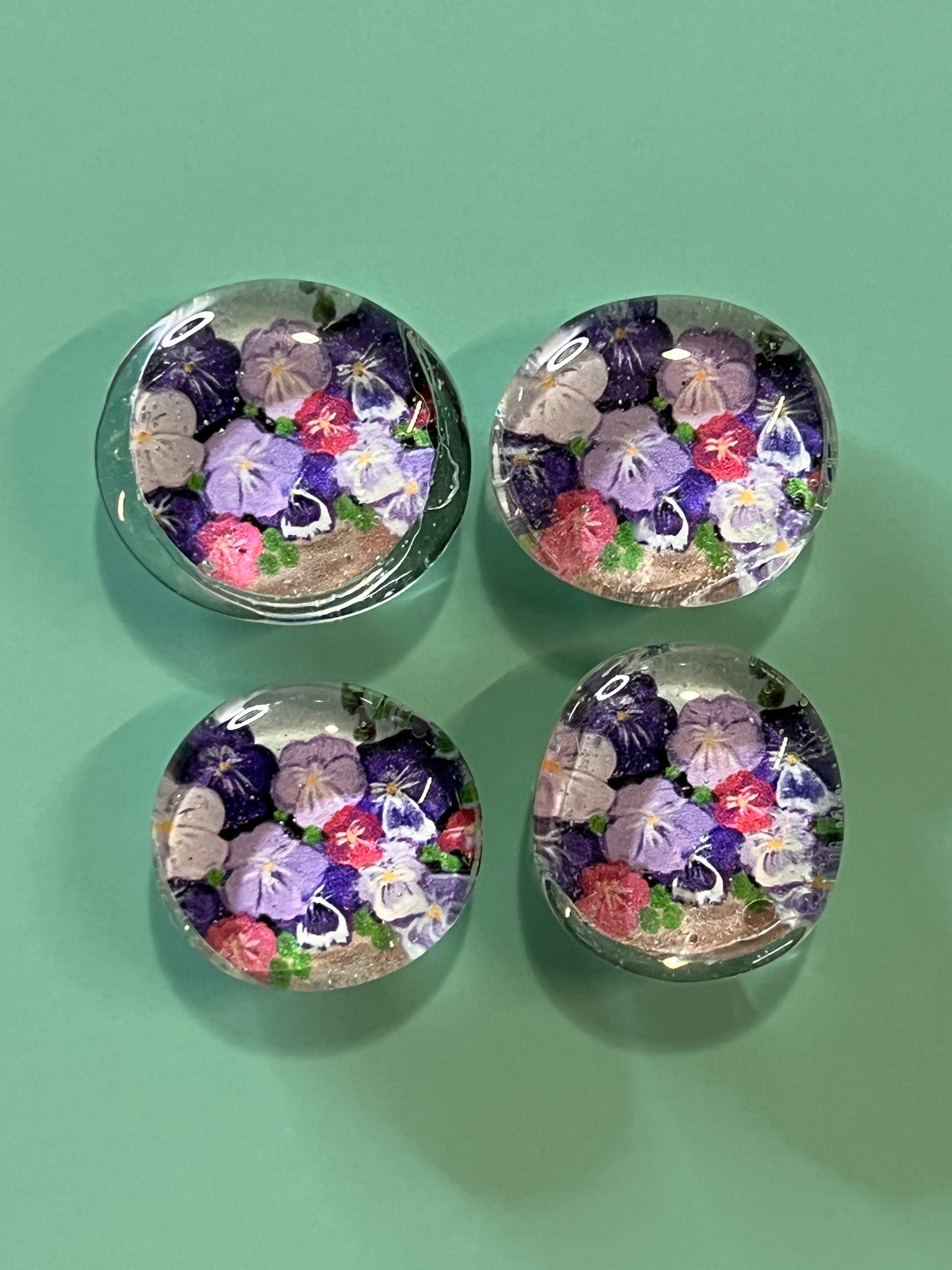 Pot of Pansies Magnet