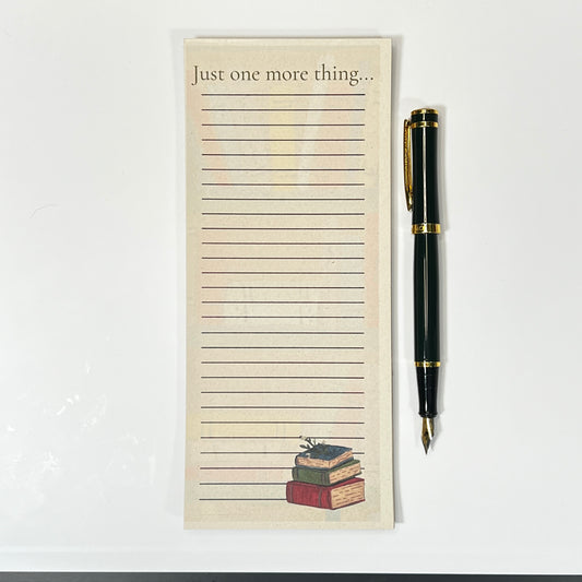 Book Lover List Pad | Sugarcane Paper, Bamboo Pen