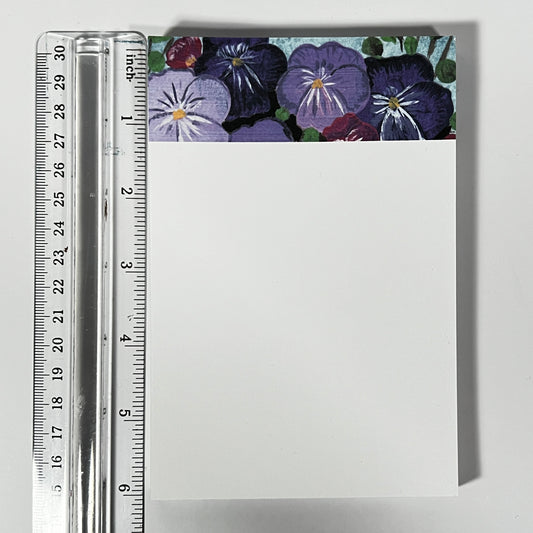 Vintage Pansy – 4×6 Notepad