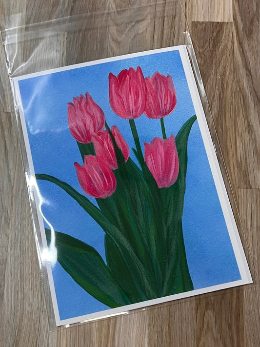 Art Print | Among the Tulips | Spring Botanical Garden Wall Decor