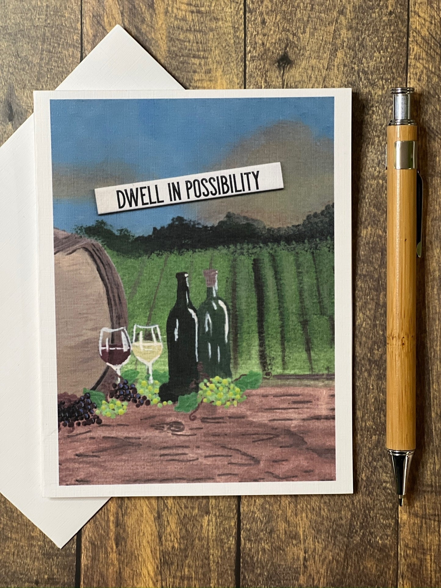 Dwell in Possibility – Inspirational Vineyard Notecard