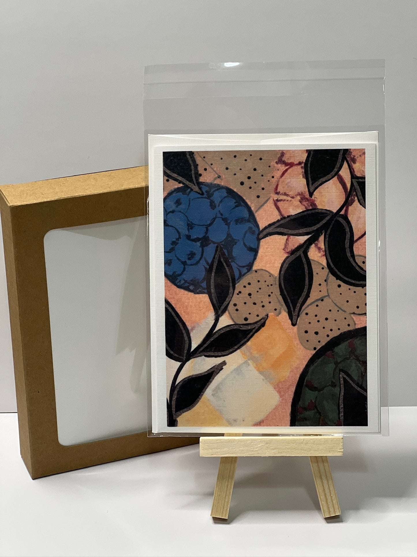 Charcuterie-Inspired Abstract Notecard