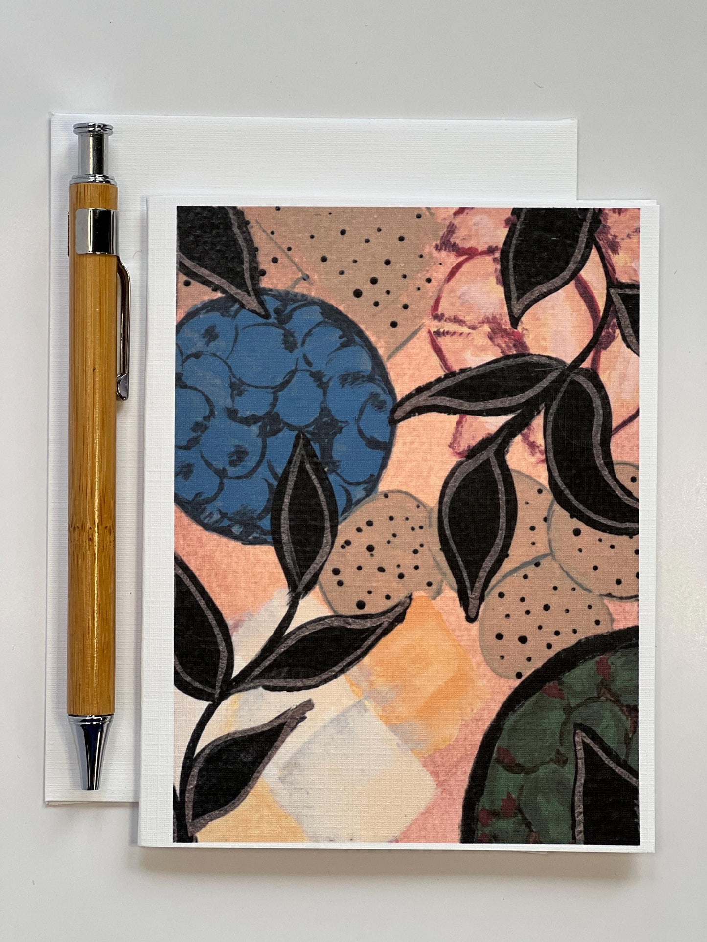 Abstract Charcuterie Notecard | Foodie Greeting Card | Hostess or Wine Night Gift
