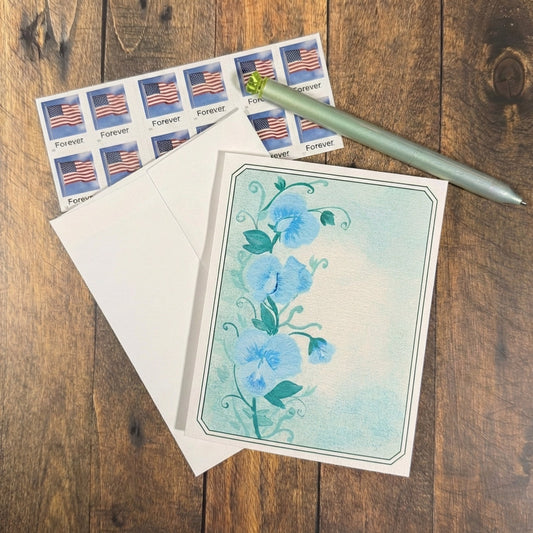 Handwritten note and floral watercolor painting representing the Share A Tinge movement