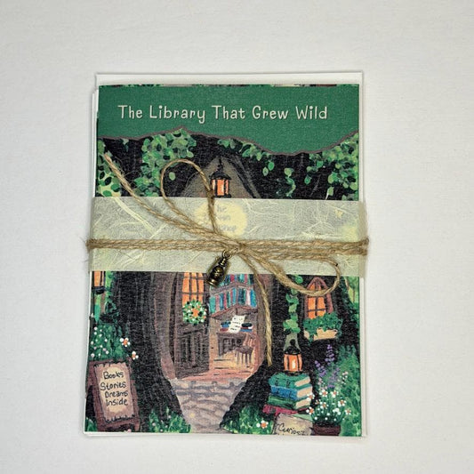 Gift Set | The Library That Grew Wild | Mini Book & 5 Notecards for Book Lovers