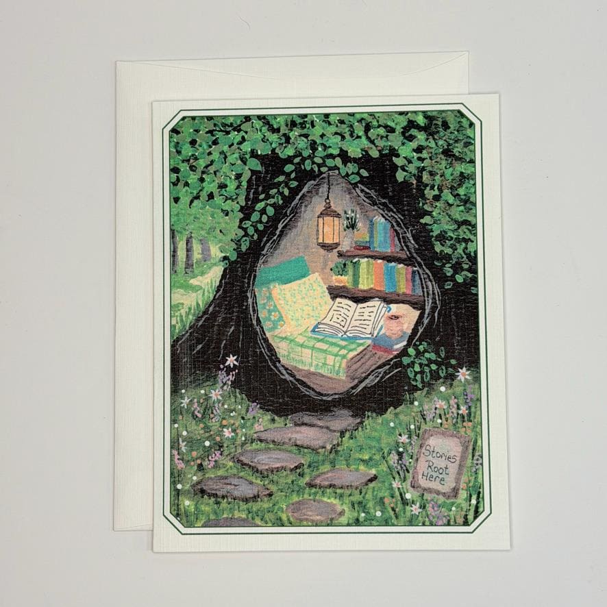 Notecard Set | The Library That Grew Wild | Literary Book Lover Stationery