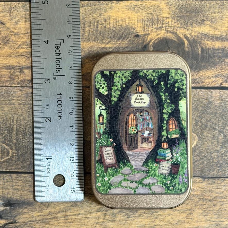 Mini Notes Gift Tin | The Library That Grew Wild | Book Lover Stationery Set