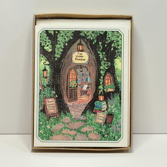 Notecard Set | The Library That Grew Wild | Literary Book Lover Stationery