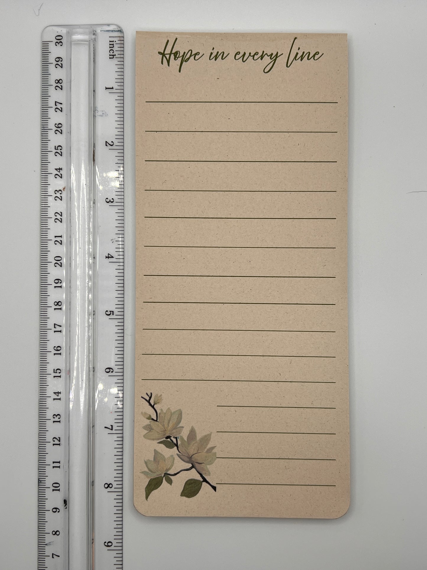 Magnolia Notepad – “Hope in Every Line” | Faith-Inspired Eco Pad