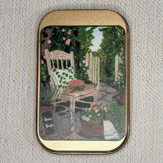 Mini Notes Gift Tin | Tend & Bloom | Floral Notecard & Pen Set