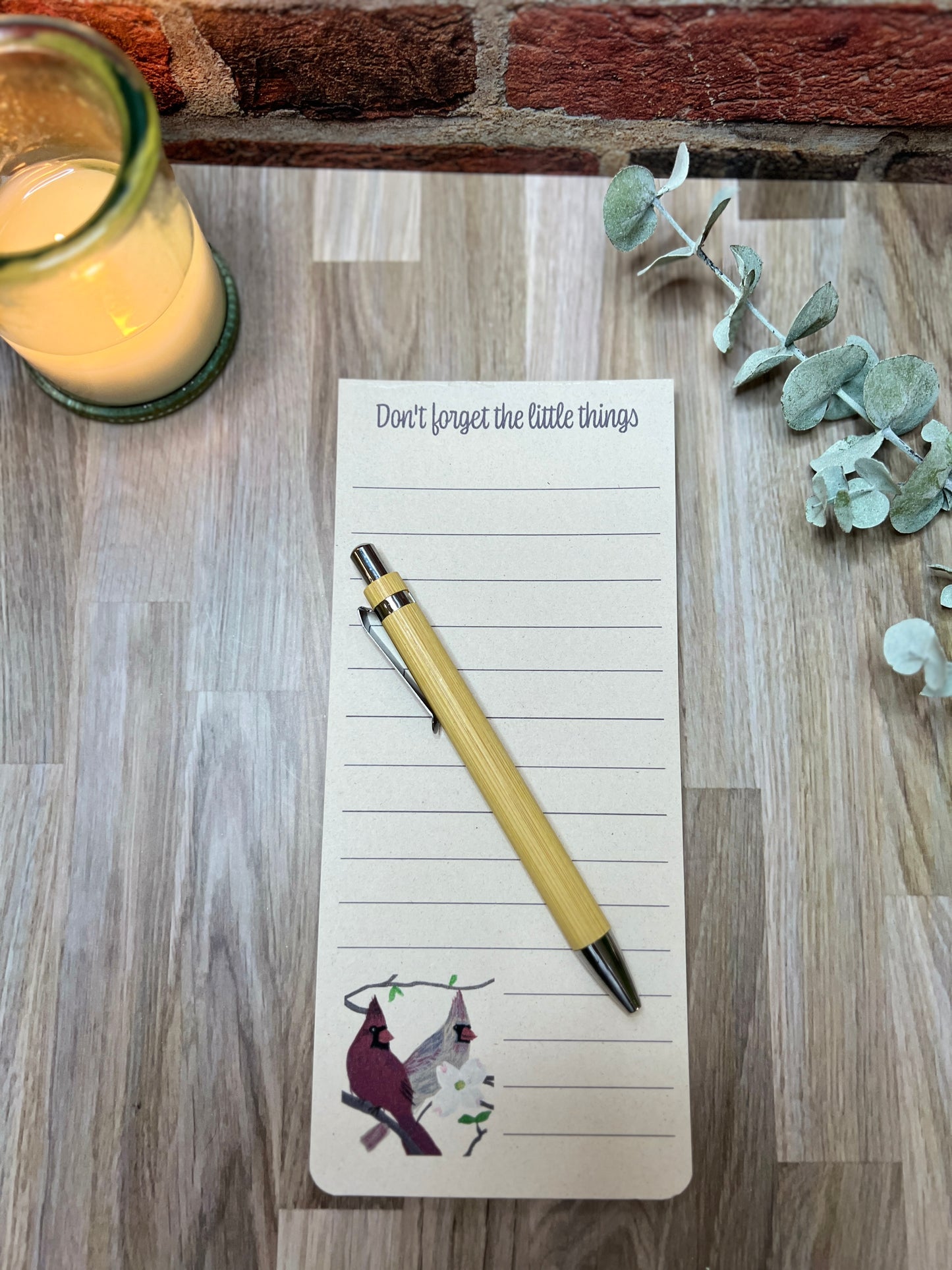 Cardinal Notepad – “Don’t Forget the Little Things” Eco List Pad