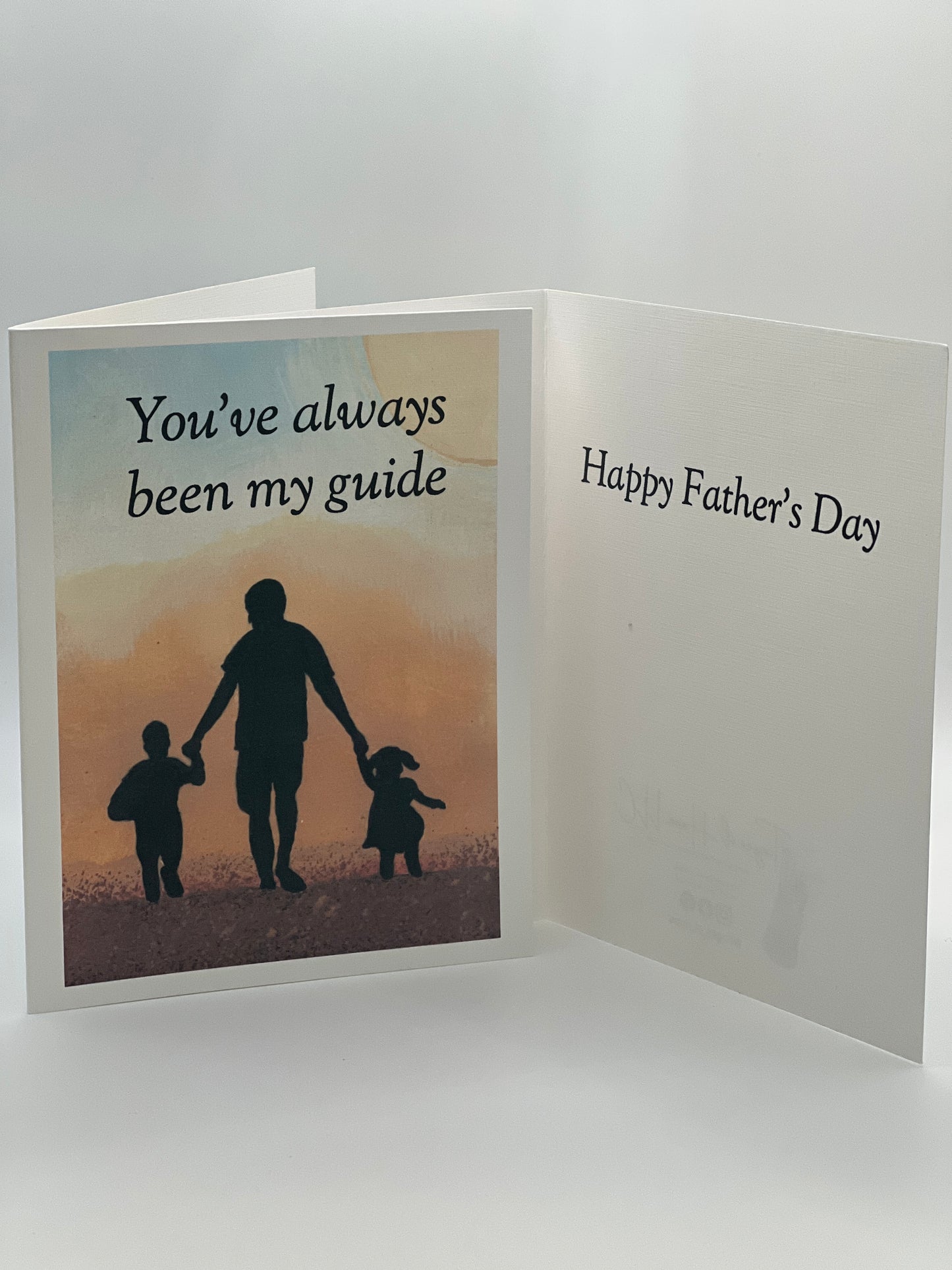 Father’s Day Card – “You’ve Always Been My Guide” Sunset Art