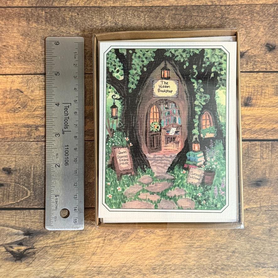 Notecard Set | The Library That Grew Wild | Literary Book Lover Stationery