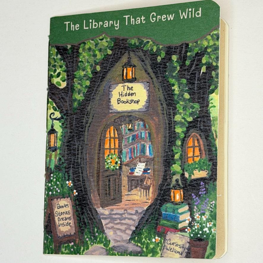 Gift Set | The Library That Grew Wild | Mini Book & 5 Notecards for Book Lovers