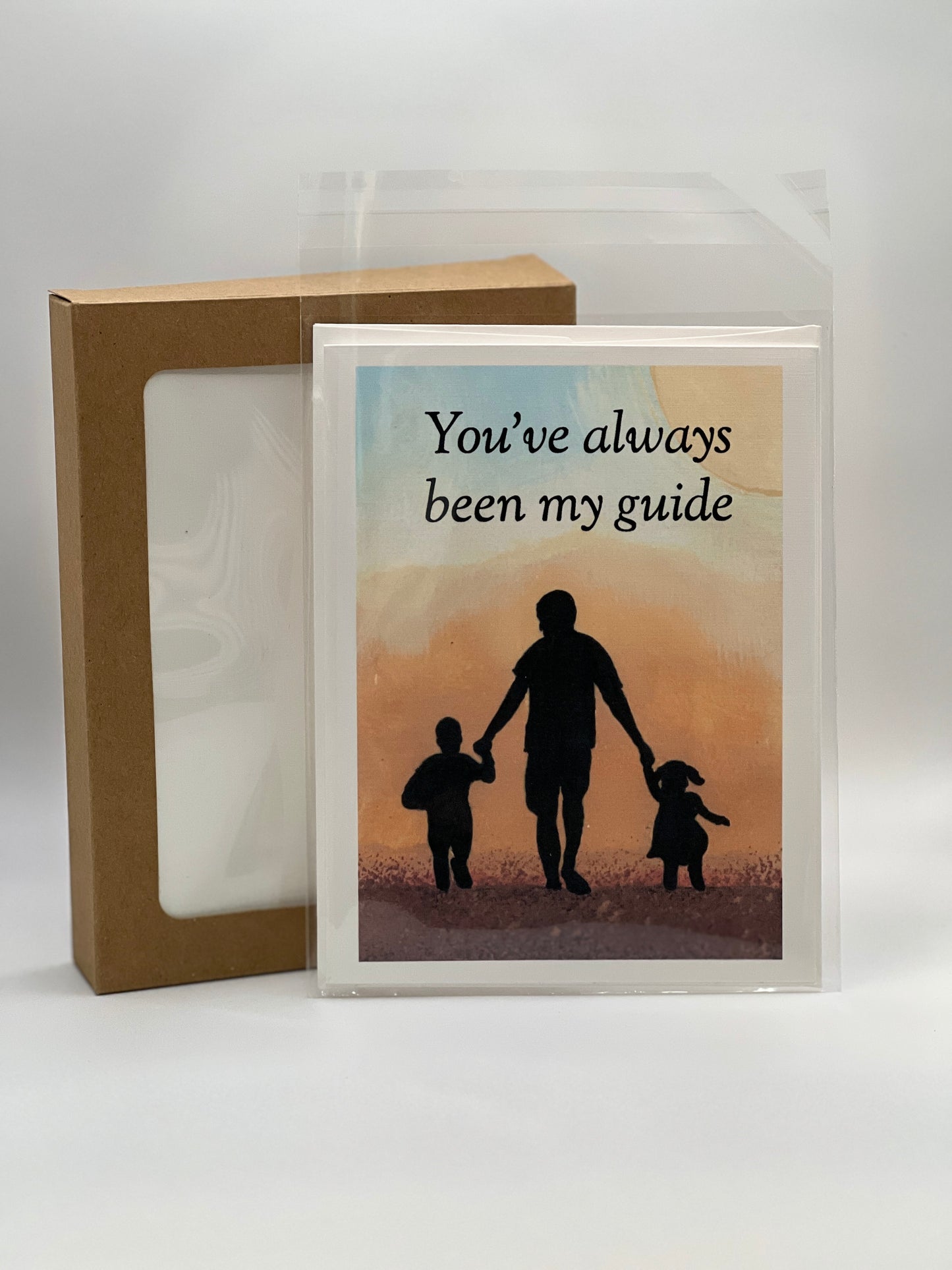Father’s Day Card – “You’ve Always Been My Guide” Sunset Art