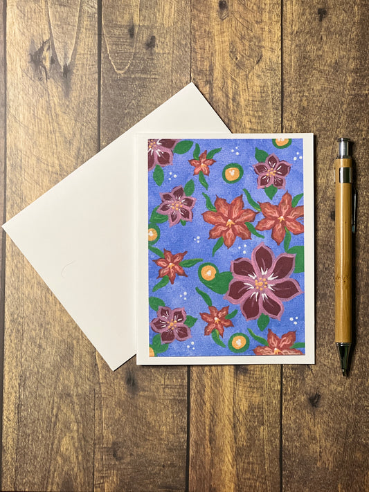 Enchanted Bloomscape Notecard