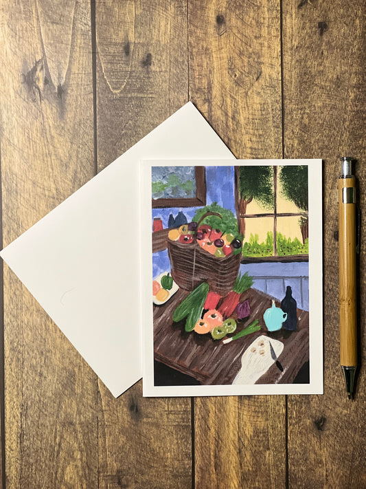 Rustic Abundance Notecard