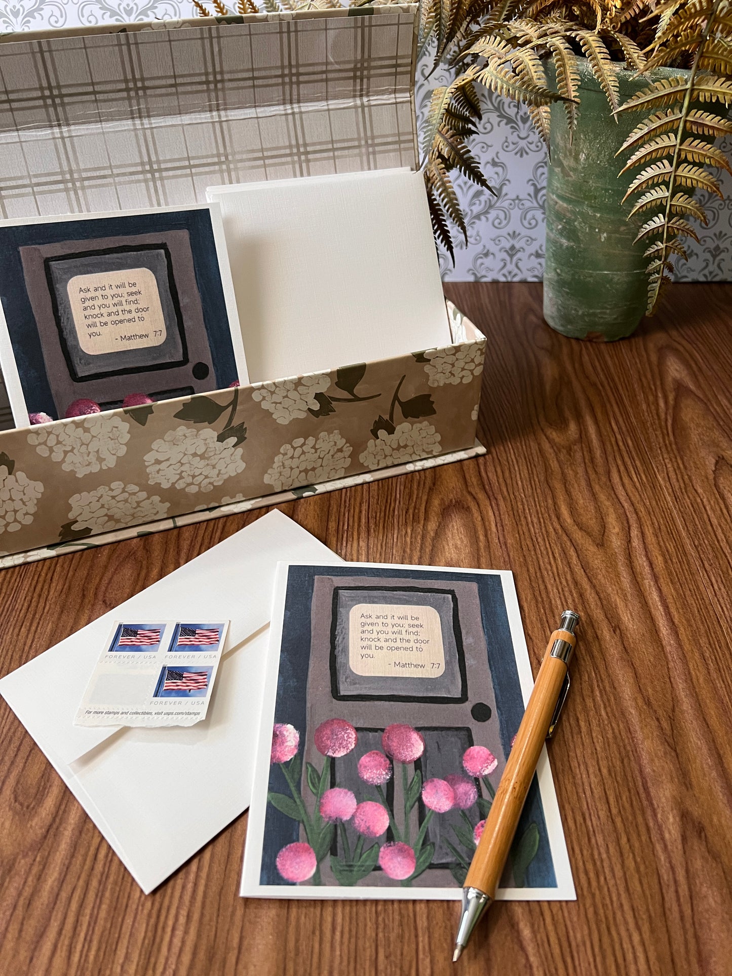 Ask and It Will Be Given Bible Quote Notecard