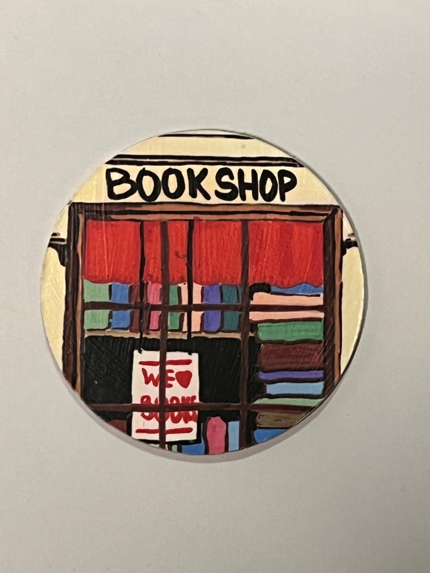 Main Street Bookshop Round Magnet Set