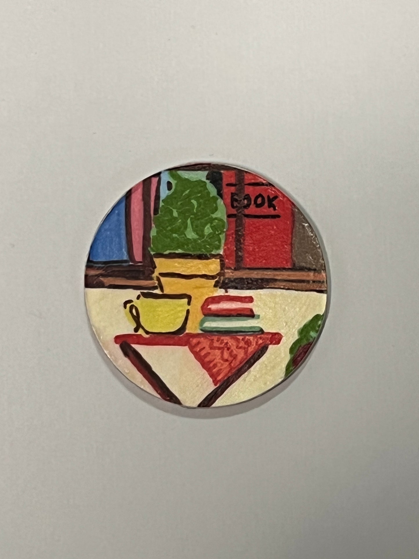 Main Street Bookshop Round Magnet Set