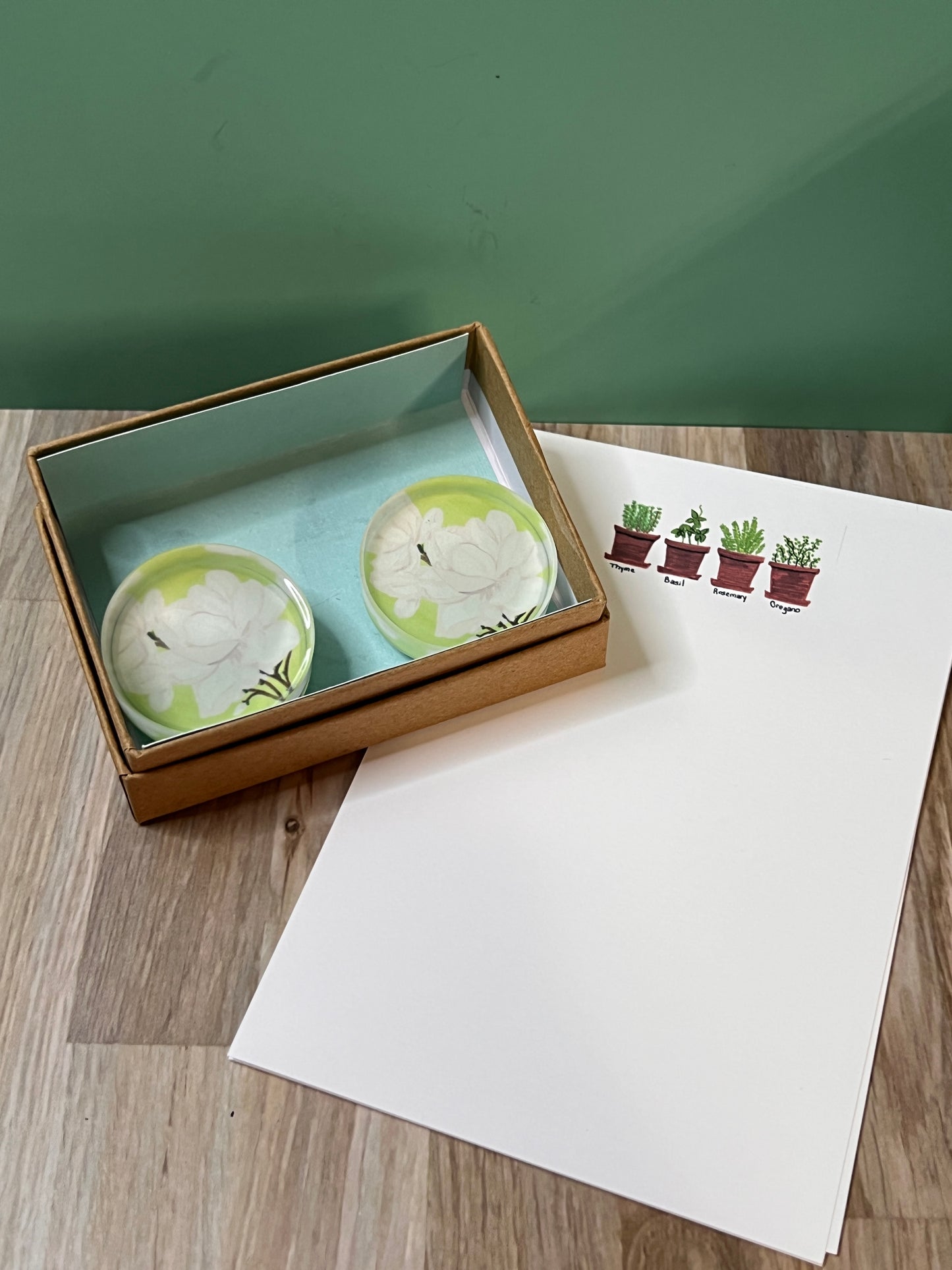 Whispers of Magnolia Magnet Set