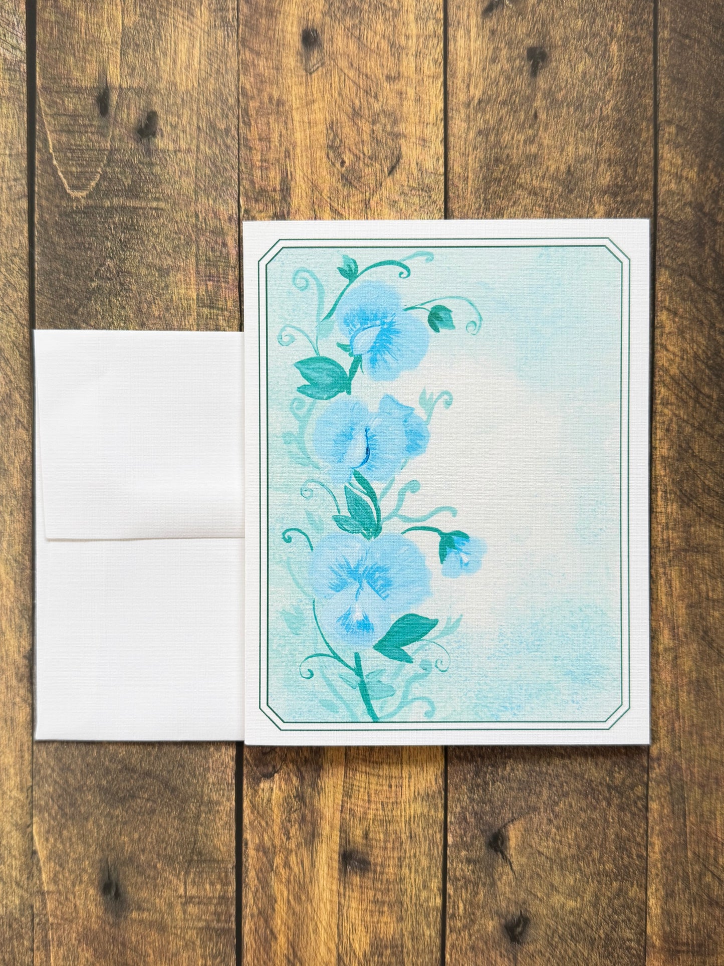Notecard Kit | March First Bloom Gratitude | 4 Floral Cards, Pen & Stamps