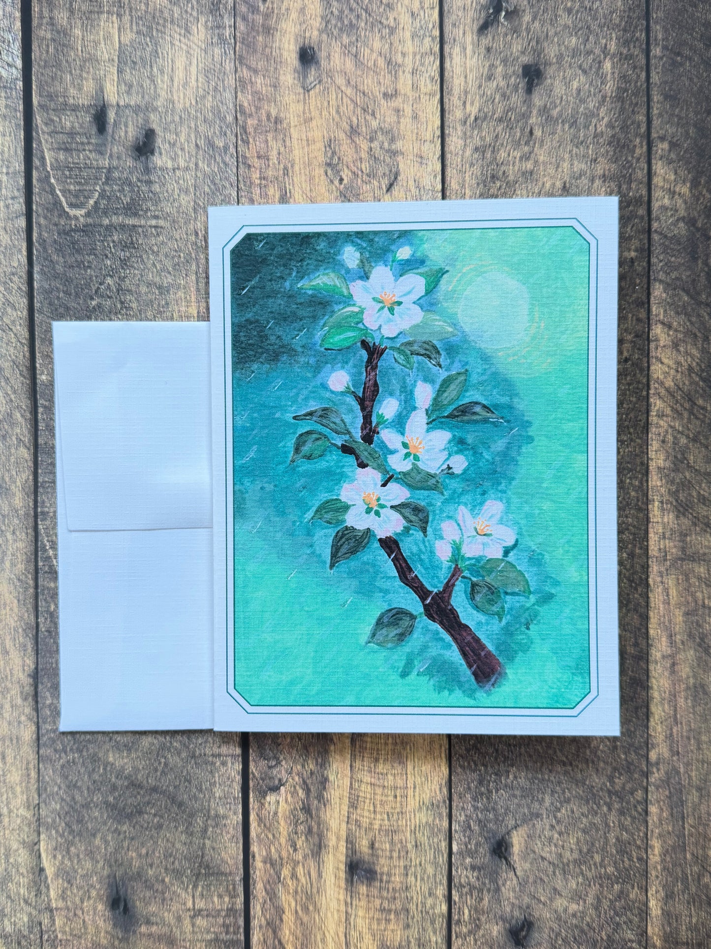 Notecard Kit | March First Bloom Gratitude | 4 Floral Cards, Pen & Stamps