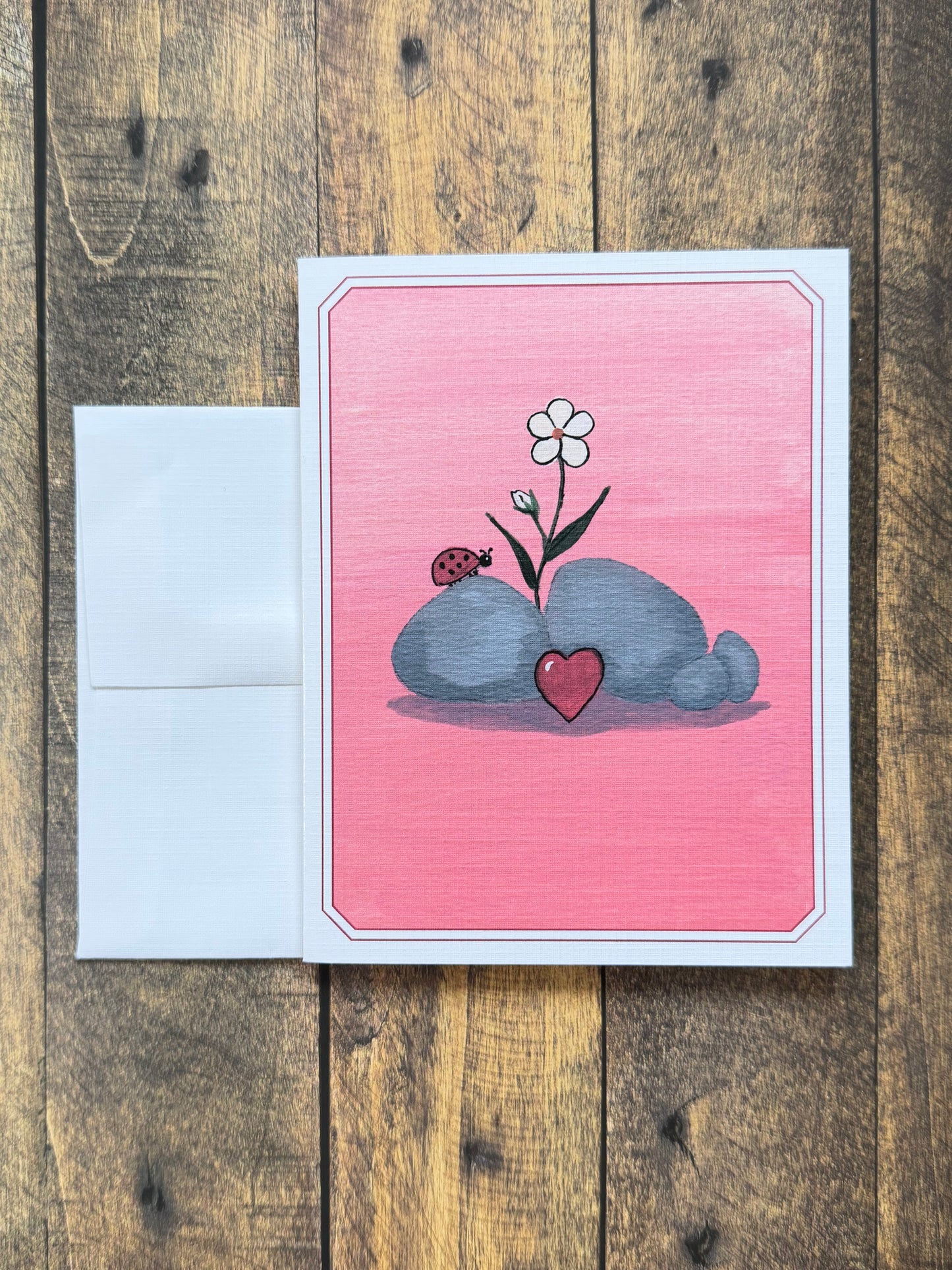 Notecard Kit | March First Bloom Gratitude | 4 Floral Cards, Pen & Stamps