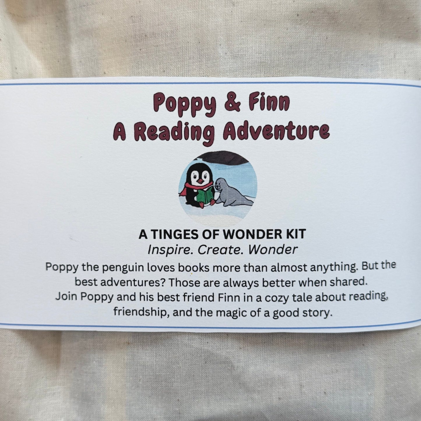 Poppy & Finn Reading Adventure Kit | Children's Illustrated Storybook + Art Supplies | Gift for Kids | Tinges of Wonder Kit
