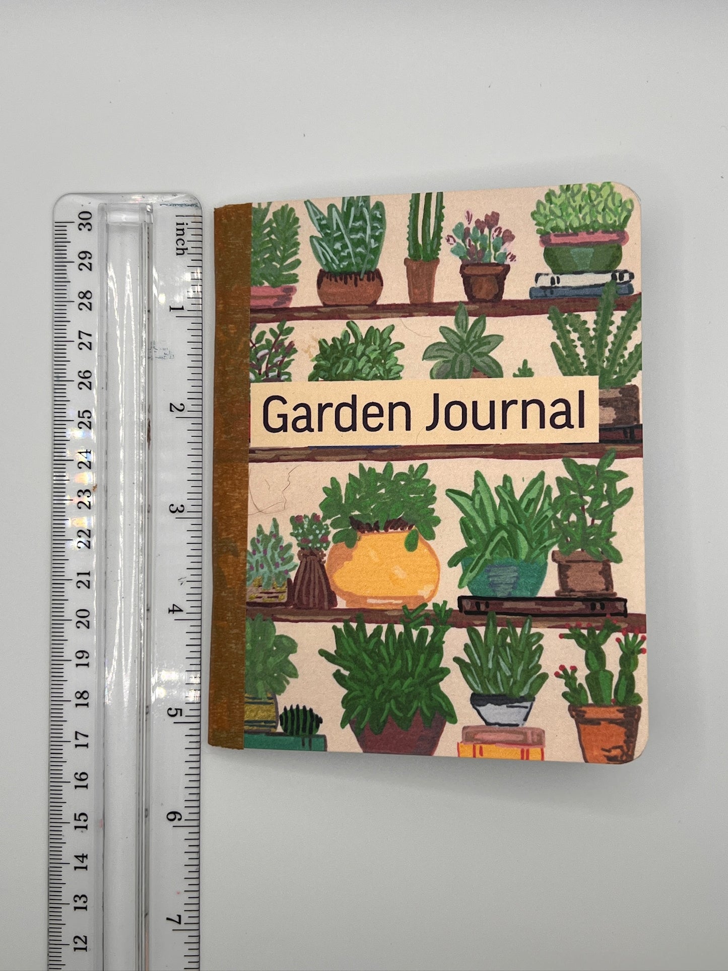 Mini Garden Journal: Hand-Painted Plant Art, Dot Grid Pages