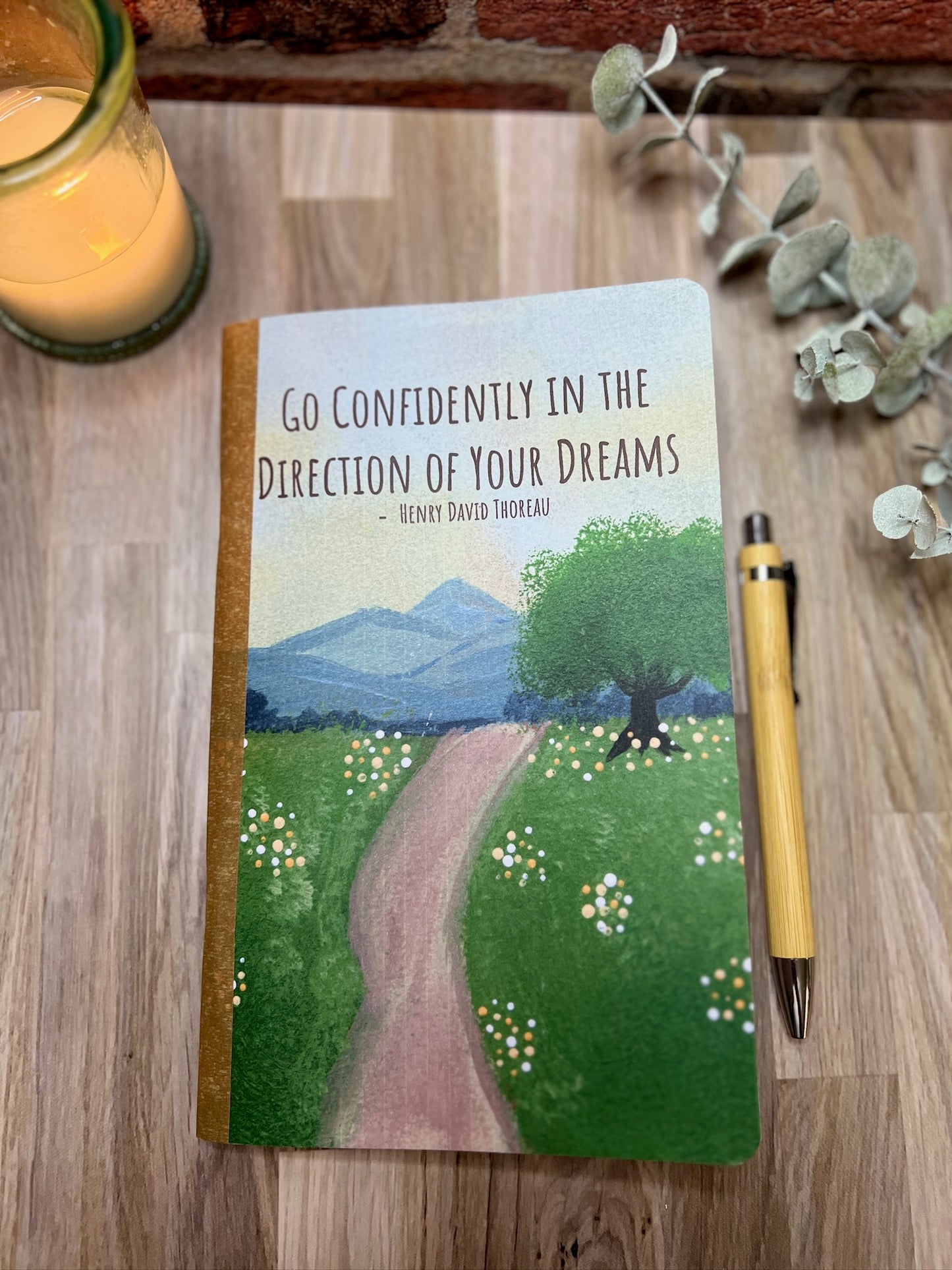 Go Confidently Journal – Henry David Thoreau Quote