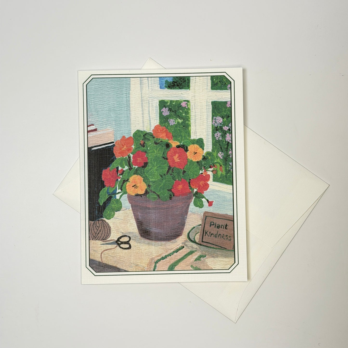 Notecard Kit | June Tend & Bloom | 5 Linen Cards, Writing Prompt & Pen