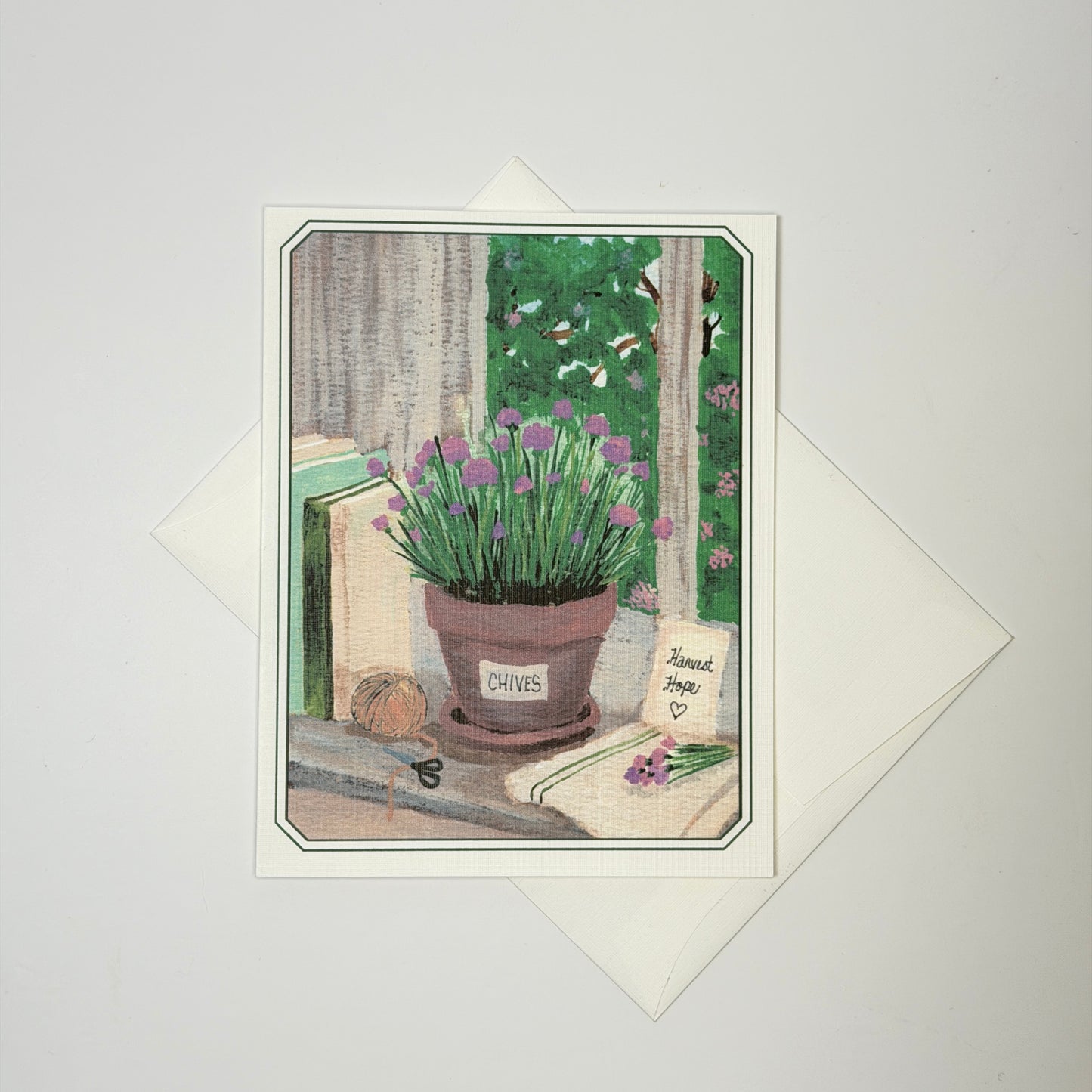 Notecard Kit | June Tend & Bloom | 5 Linen Cards, Writing Prompt & Pen
