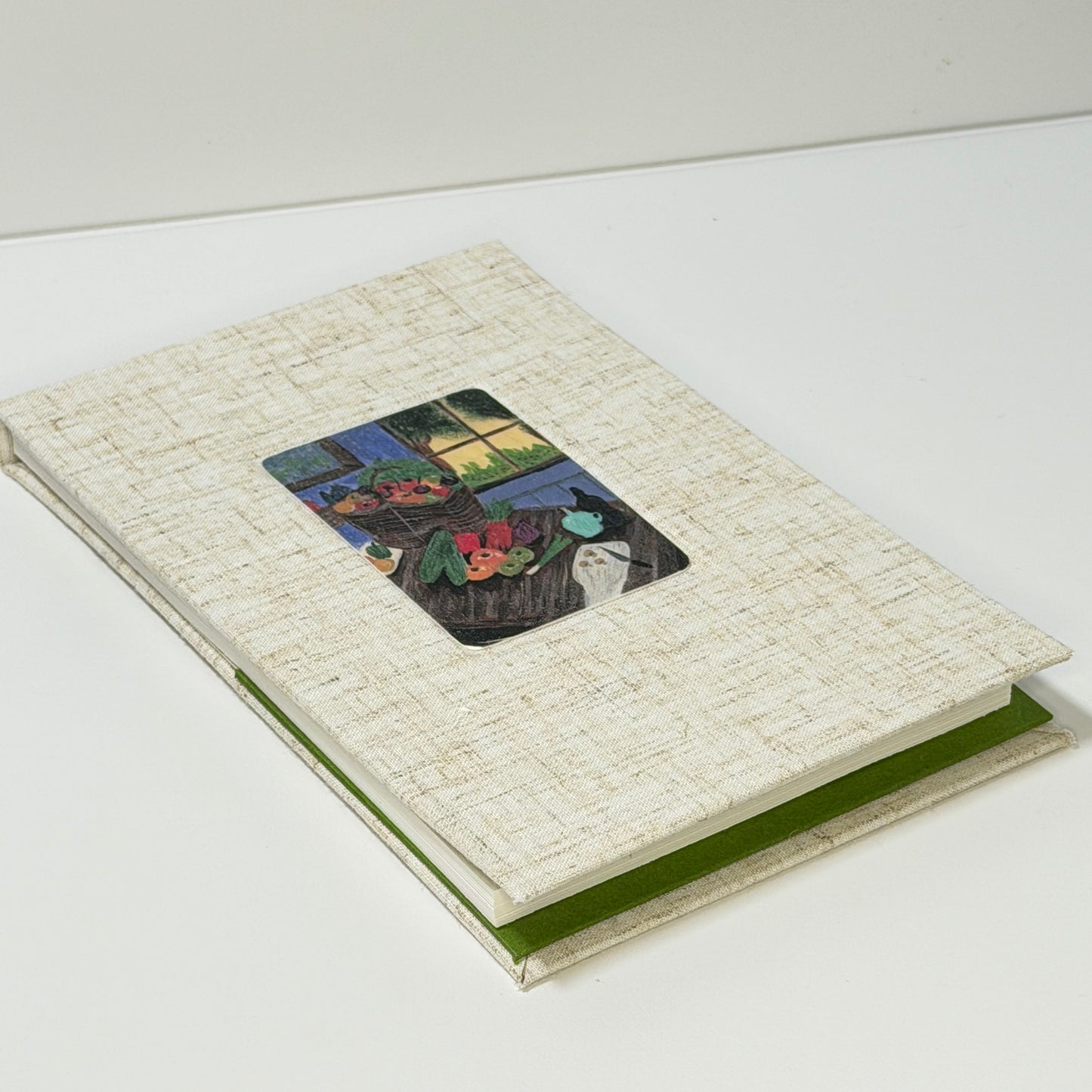 Notepad Cover | Linen Art Notepad Cover | Reusable 4×6 Notepad Cover with Artwork
