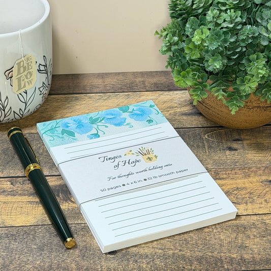 Notepad | Sweetpea | Floral 4×6 Notepad for Everyday Lists & Notes