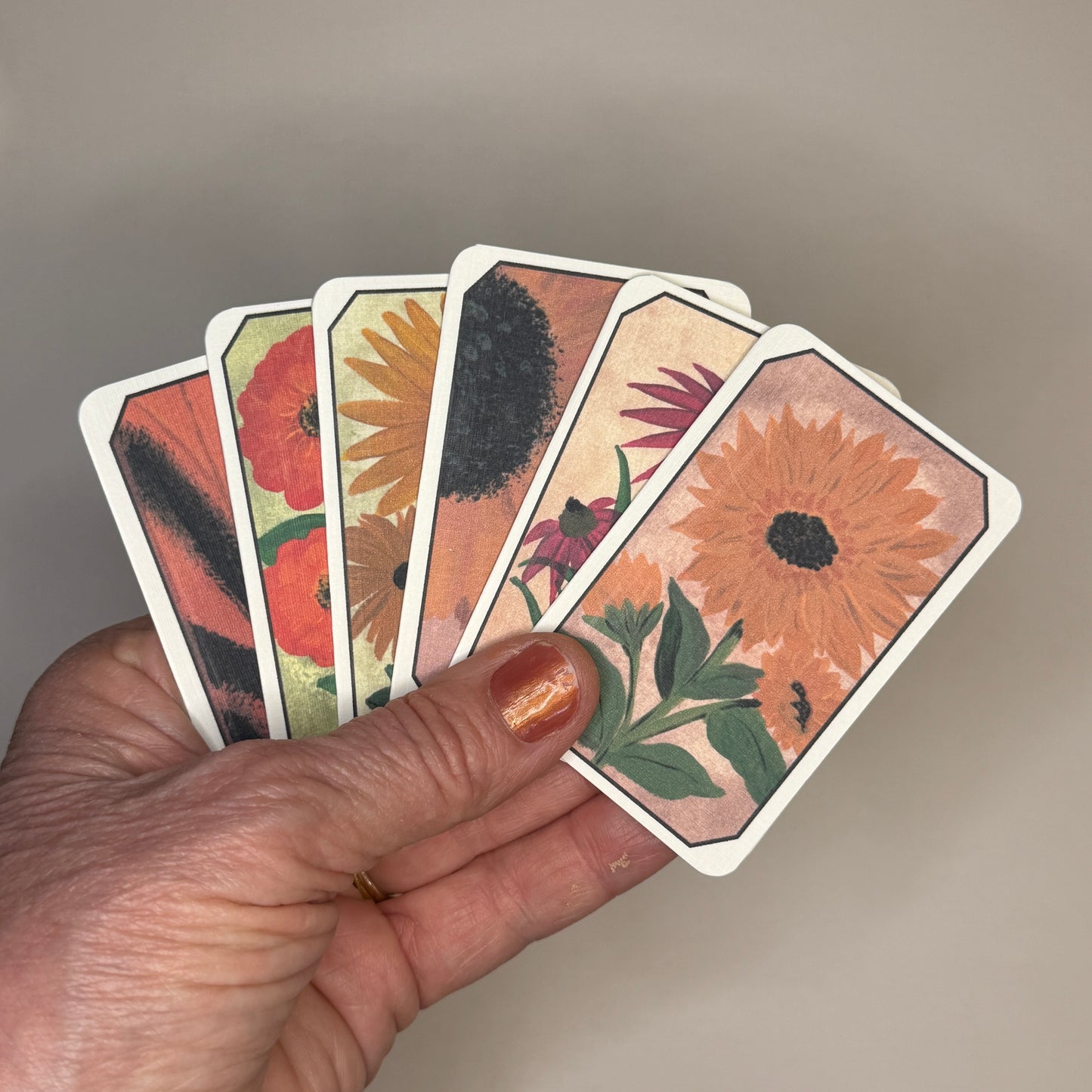 Mini Notes Gift Tin | Fall Florals | 12 Mini Notes & Pen