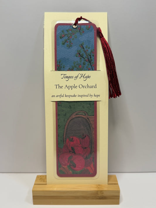 Bookmark | Apple Orchard | Laminated Art Bookmark with Tassel