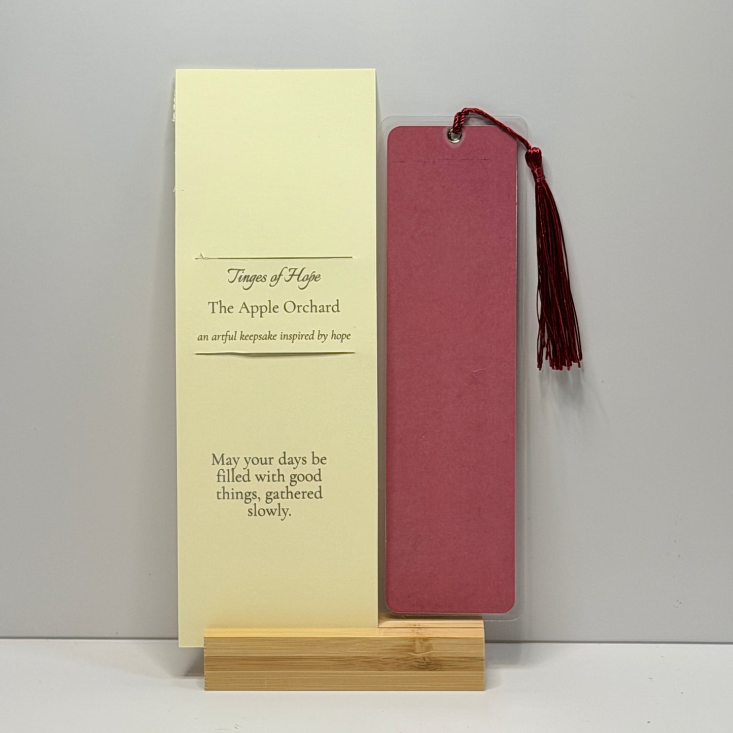 Bookmark | Apple Orchard | Laminated Art Bookmark with Tassel