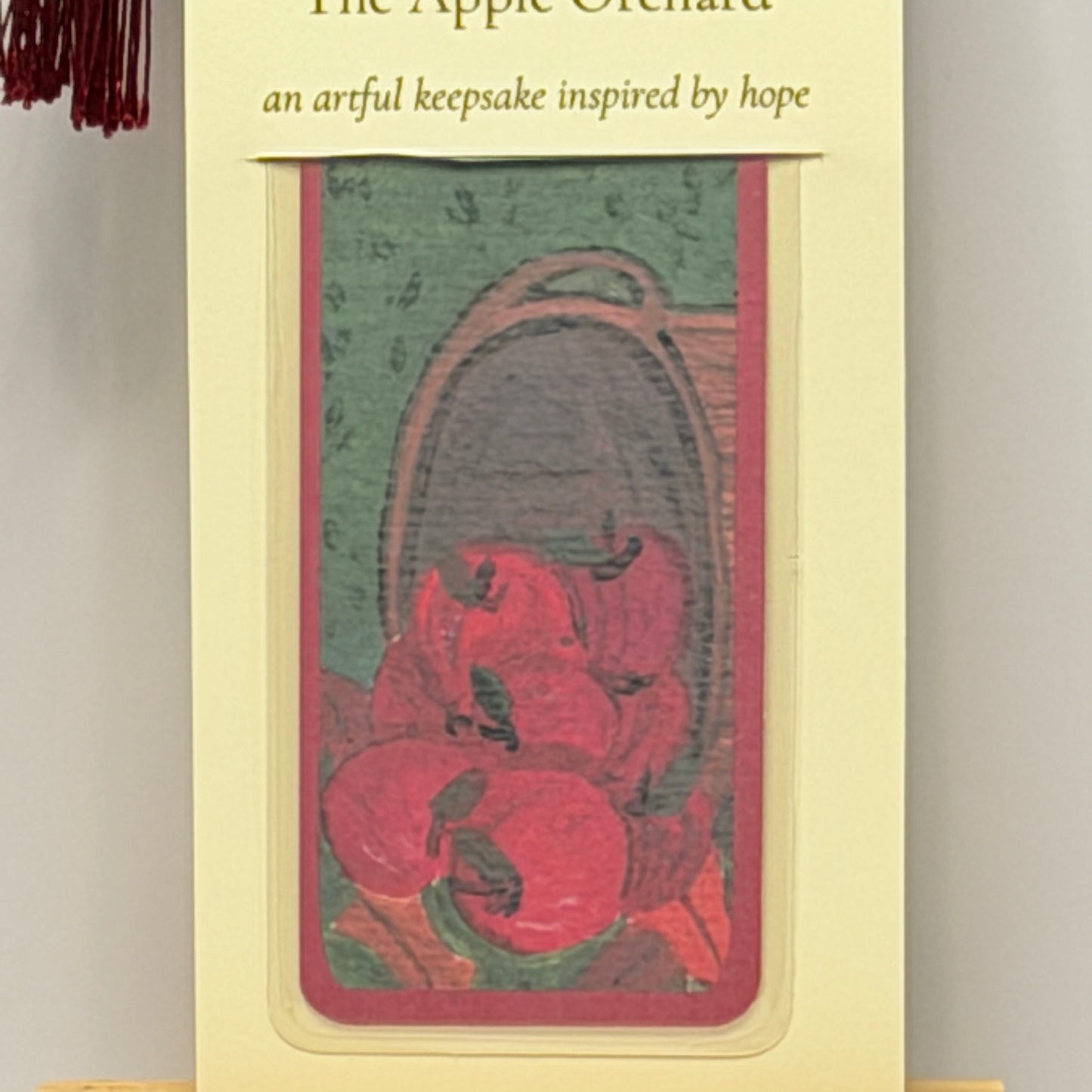 Bookmark | Apple Orchard | Laminated Art Bookmark with Tassel
