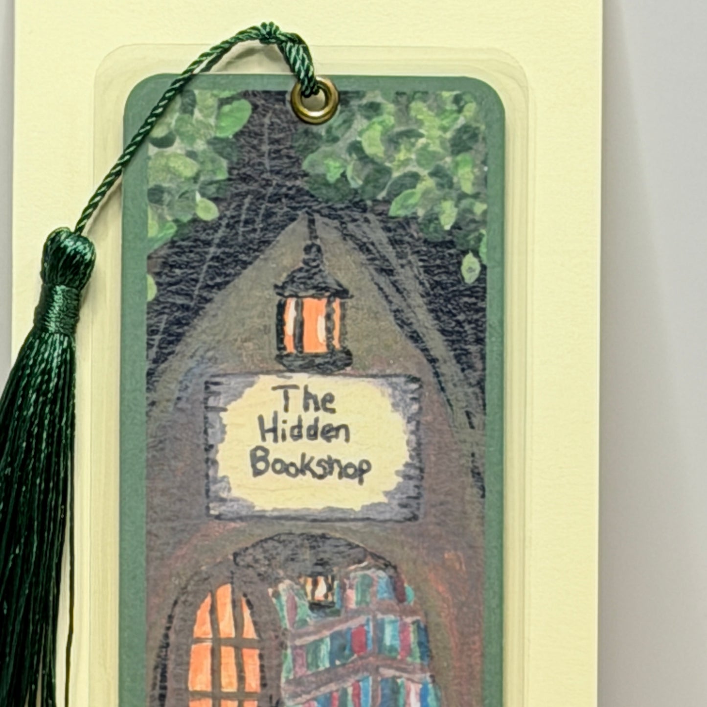 Bookmark | The Hidden Bookshop | Laminated Art Bookmark with Tassel