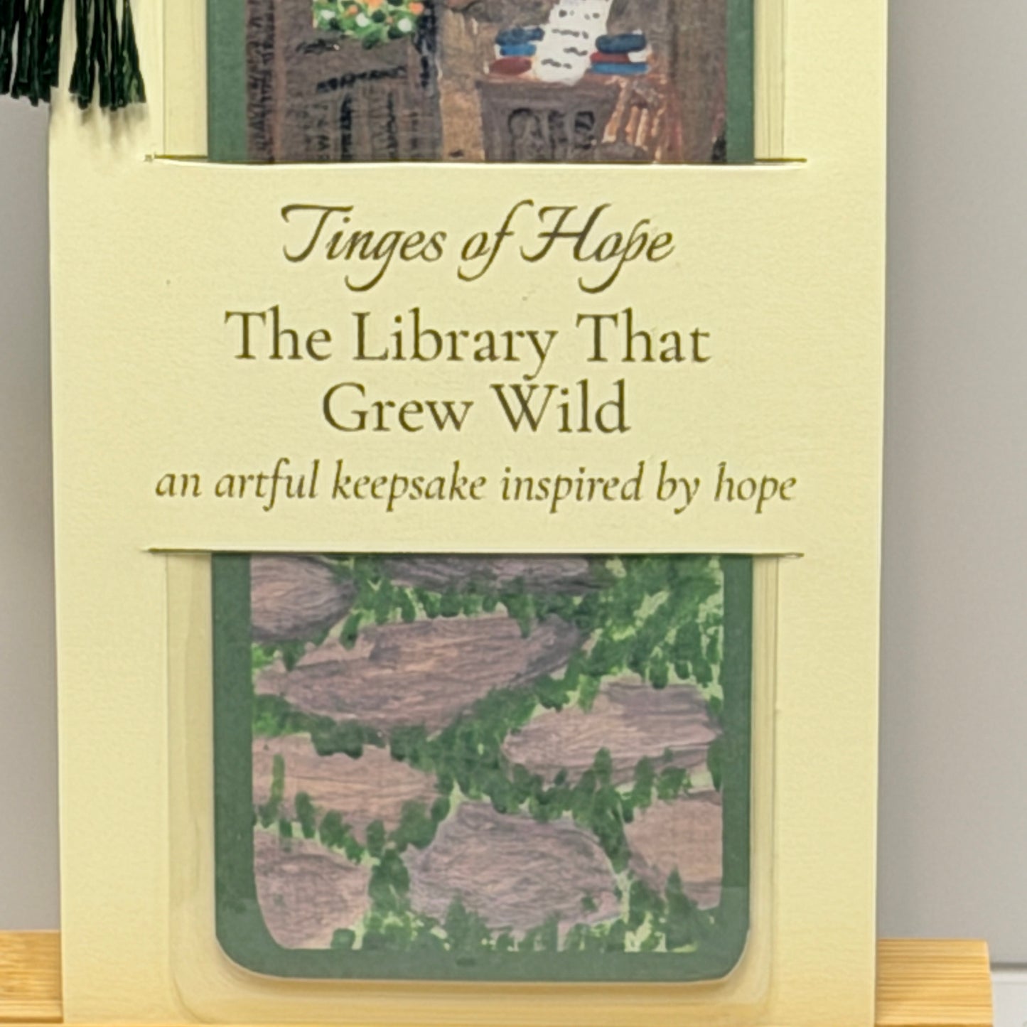 Bookmark | Tend & Bloom | Laminated Floral Art Bookmark with Tassel