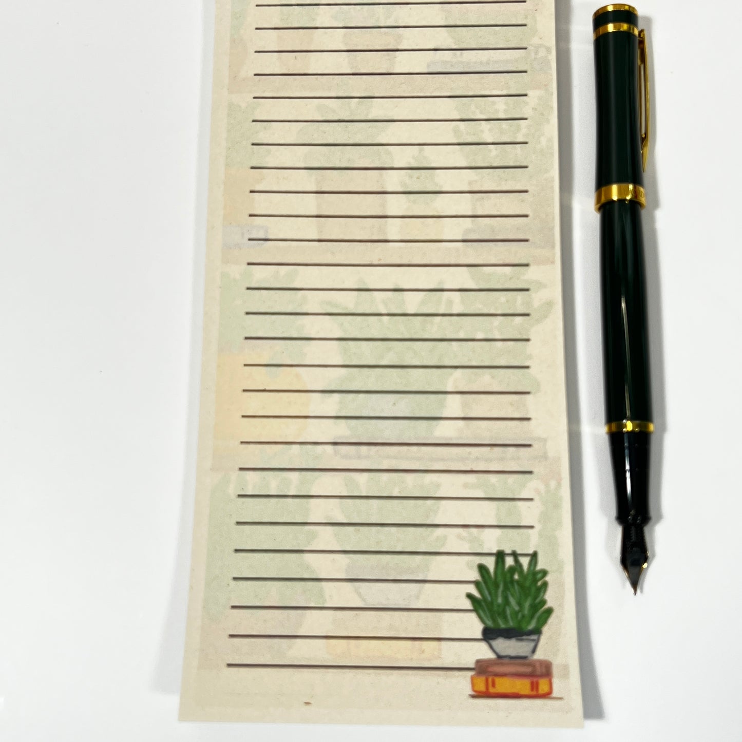 Plant Shelf List Pad | “Things to Tend To” | Eco-Friendly Botanical Stationery with Pen